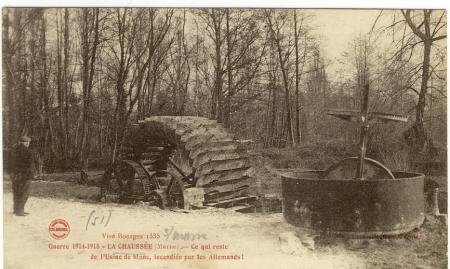 usine de blanc détruite en 1914