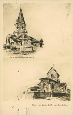 La Chaussée_sur_Marne  les deux églises